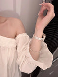 Lace Cut-Out Metal Watch Band [YESMSDGR]