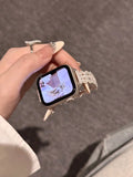 Lace Cut-Out Metal Watch Band [29NDYY7B]