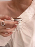 Lace Cut-Out Metal Watch Band [7YVJ07DA]