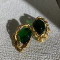 Lacey Emerald Deco Earrings [GEF5C4OC]