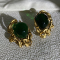 Lacey Emerald Deco Earrings [1IV5V215]