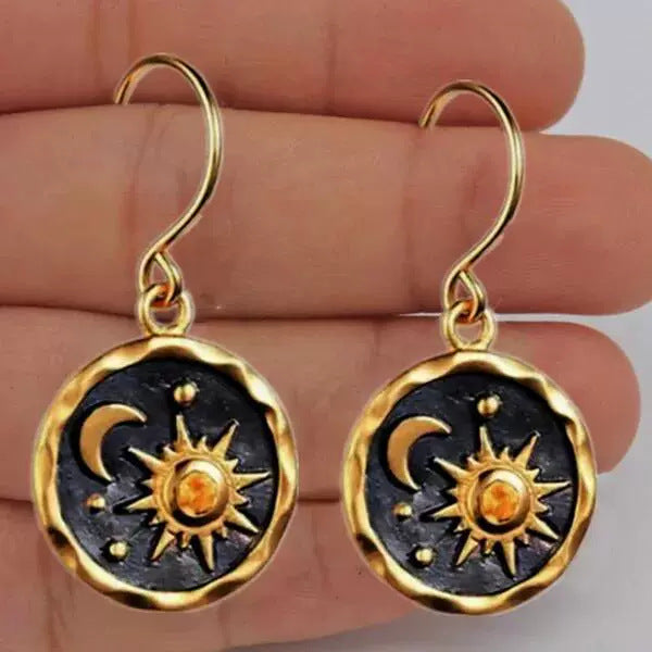 Lacie Boho Sun Moon Earrings [D7D08D5L]