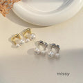 Lainee Geometric Pearl Earrings [TAMO0KF6]