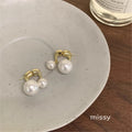 Lainee Geometric Pearl Earrings [A7TB0YWY]