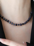 Lapis Lazuli Beaded Necklace [JTB9OXAW]