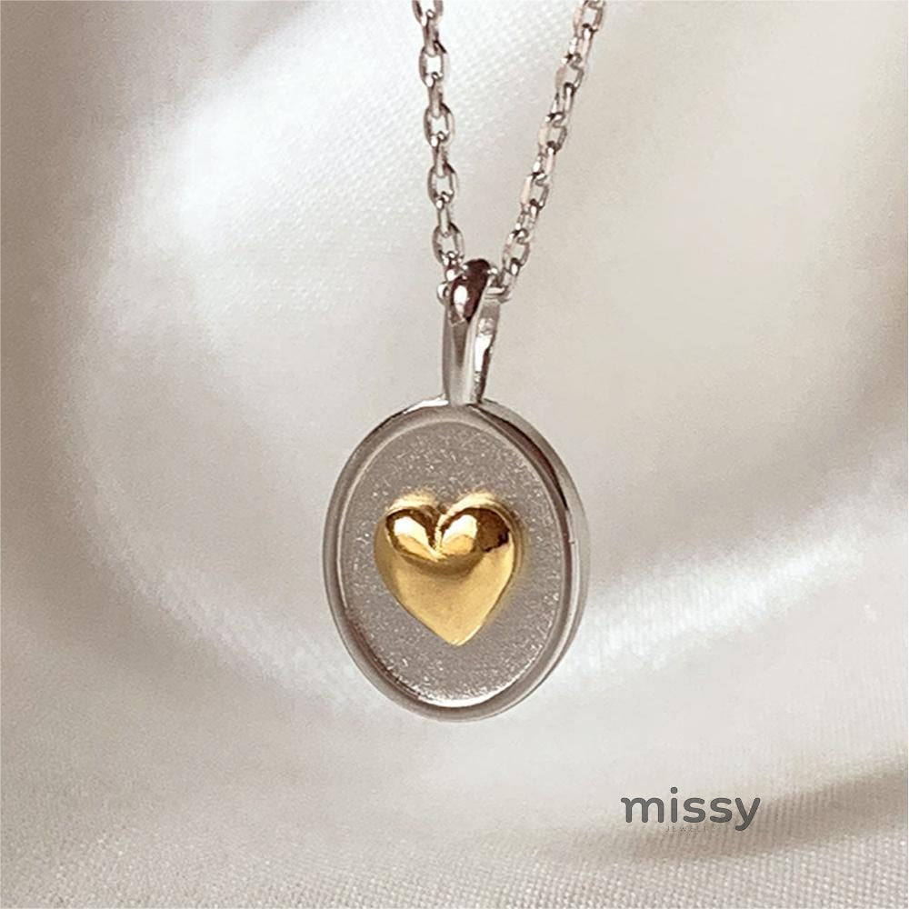 Lara Gold Heart Pendant Necklace [3DMFKZR7]