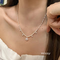 Lareina Zircon Pearl Tassel Necklace [7EW1XNW9]