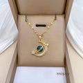Larkin Dainty Crystal Heart Necklace [GVK0TXPY]