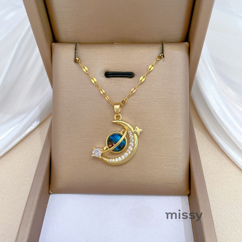 Larkin Dainty Crystal Heart Necklace [GVK0TXPY]