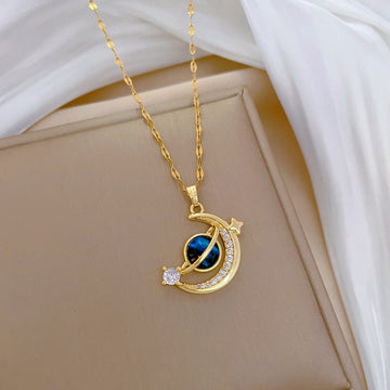 Larkin Dainty Crystal Heart Necklace [03UJERGI]