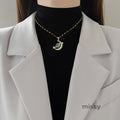 Larkin Dainty Crystal Heart Necklace [EN4AKJ7X]