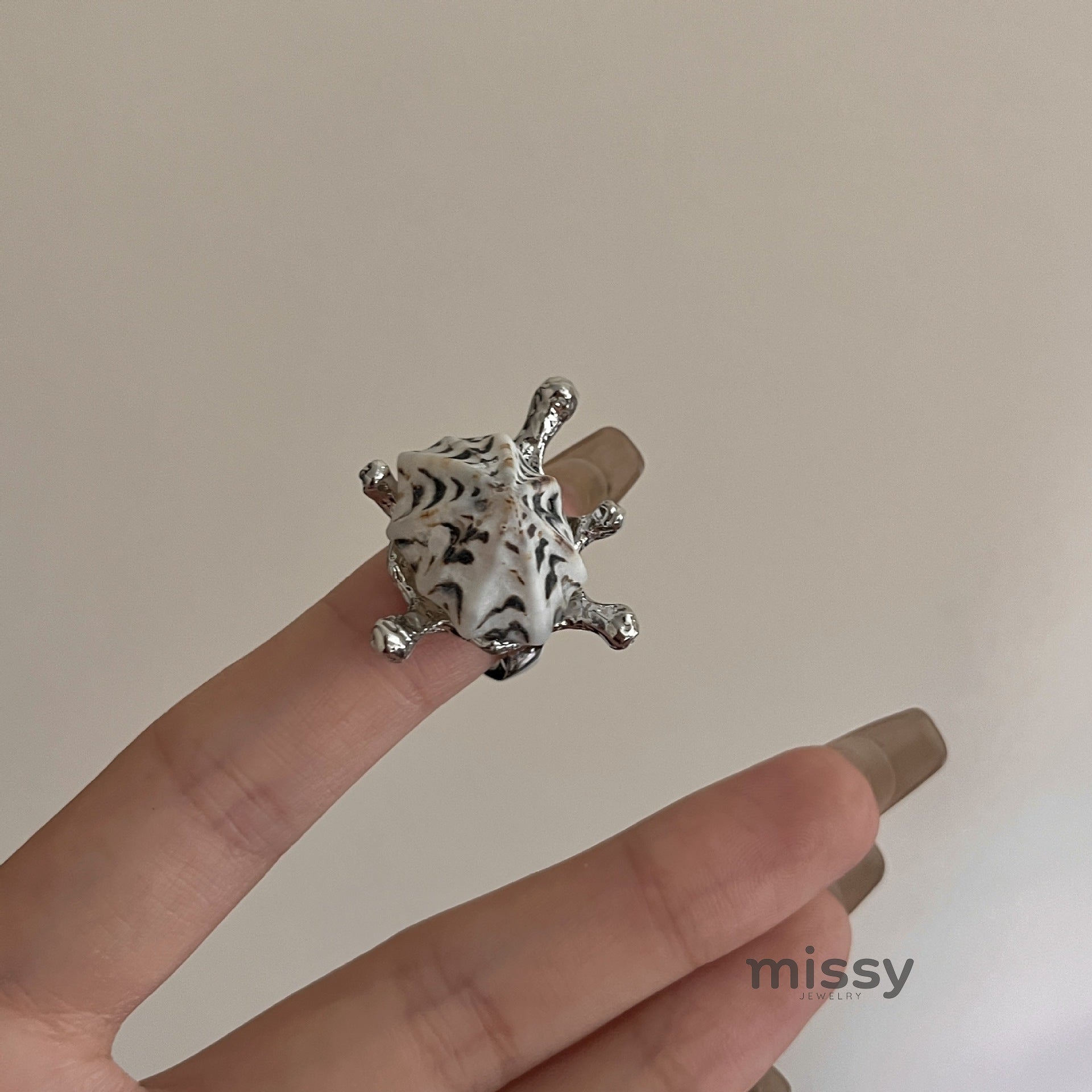 Lawson Stacked Shell Starfish Ring [TNOPYP07]