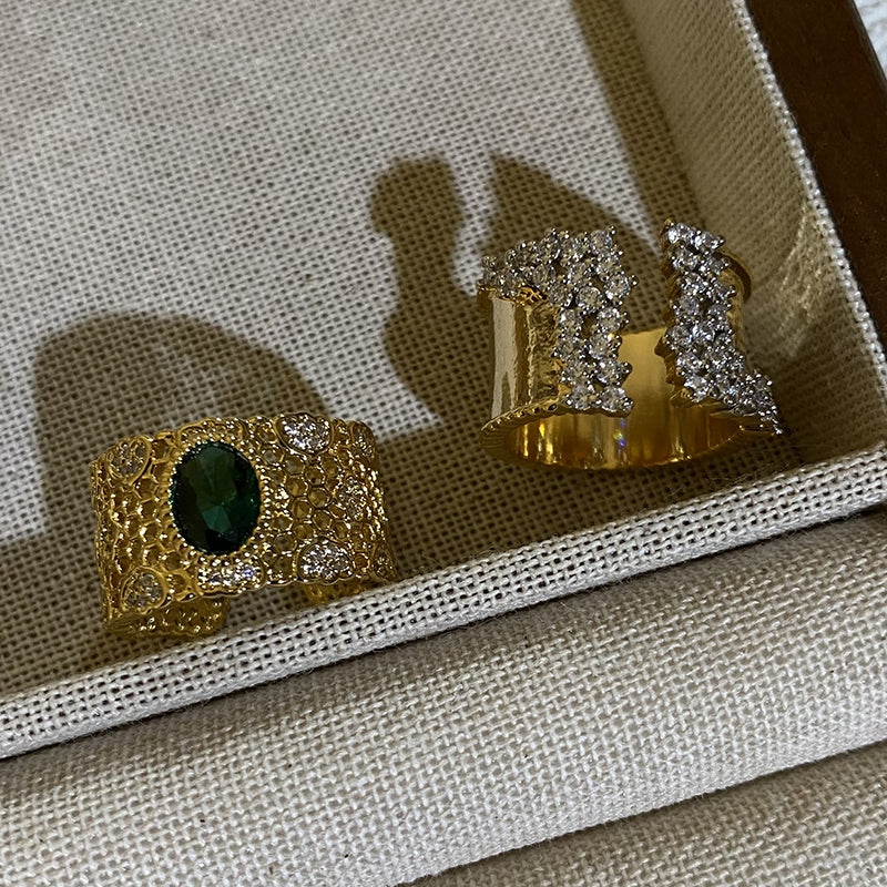 Layan Filigree Gemstone Ring [AD37C0AO]