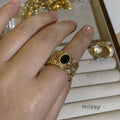 Layan Filigree Gemstone Ring [VZL7QPXU]