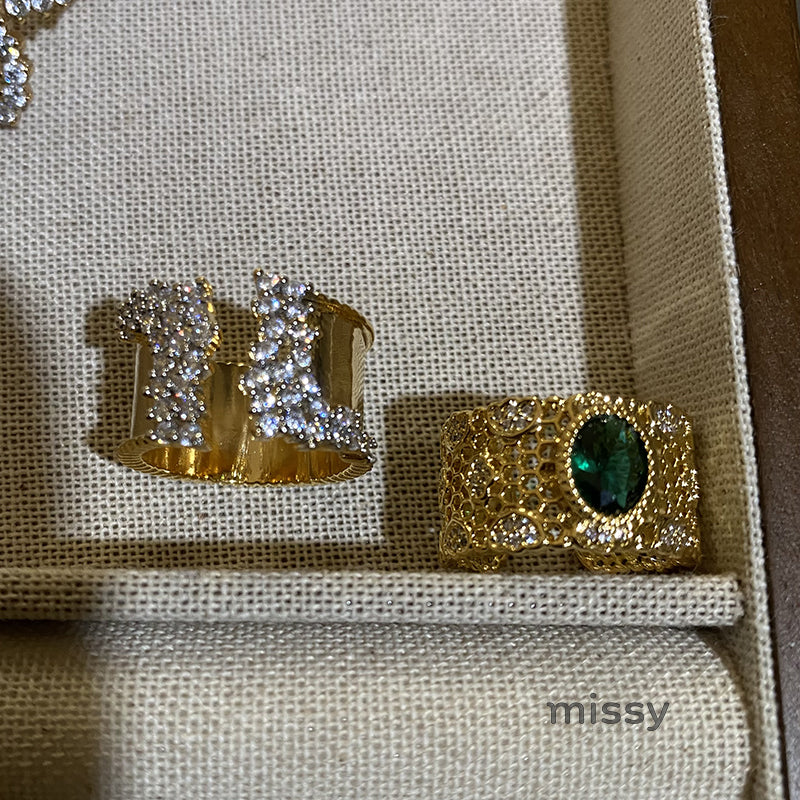 Layan Filigree Gemstone Ring [H4P147C4]