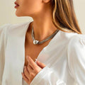 Layered Bead Chain Necklace [BTA2UWWK]