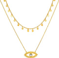 Layered Celestial Pendant Necklace [GOPGP8GJ]