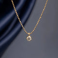 Layered Cubic Zirconia Chain Necklace [3Y5VVNEV]