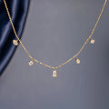 Layered Cubic Zirconia Chain Necklace [XV9Y5NHJ]
