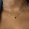 Layered Cubic Zirconia Chain Necklace [PU7JLZ64]