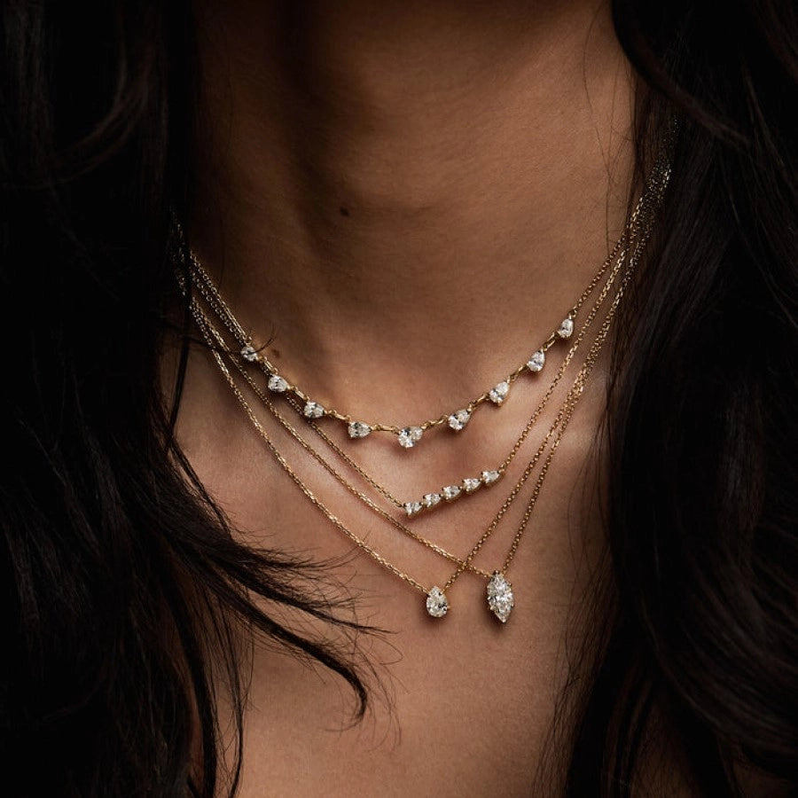 Layered Dainty Pendant Necklace [Q6HF7M8W]