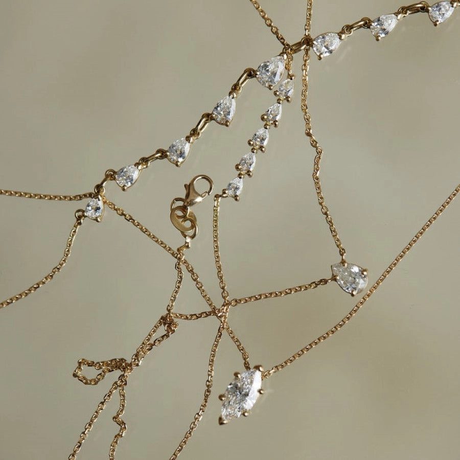 Layered Dainty Pendant Necklace [NQCI79QH]