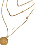 Layered Gold Chain Necklace [M650EMZX]