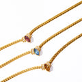 Layered Marquise Zircon Snake Chain Necklace [WN16BMKU]