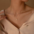 Layered Star Pendant Necklace [F6GA54FH]
