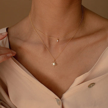 Layered Star Pendant Necklace [3GTJEJMY]