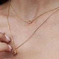 Layered Star Pendant Necklace [543DDS8E]