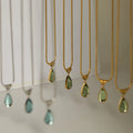 Layered Water Drop Pendant Necklace [UG6EJX5A]