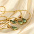 Layered Water Drop Pendant Necklace [98V0YUDJ]
