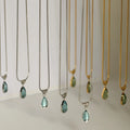 Layered Water Drop Pendant Necklace [9SD068JL]