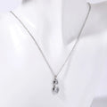 Layered Zircon Pendant Necklace [F07SD47U]