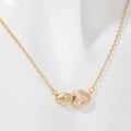 Layered Zircon Pendant Necklace [B4WNZ3O2]