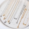 Layered Zircon Pendant Necklace [TFUZWZH6]