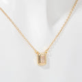 Layered Zircon Pendant Necklace [51TYVMI9]