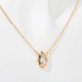Layered Zircon Pendant Necklace [GZCZB32C]