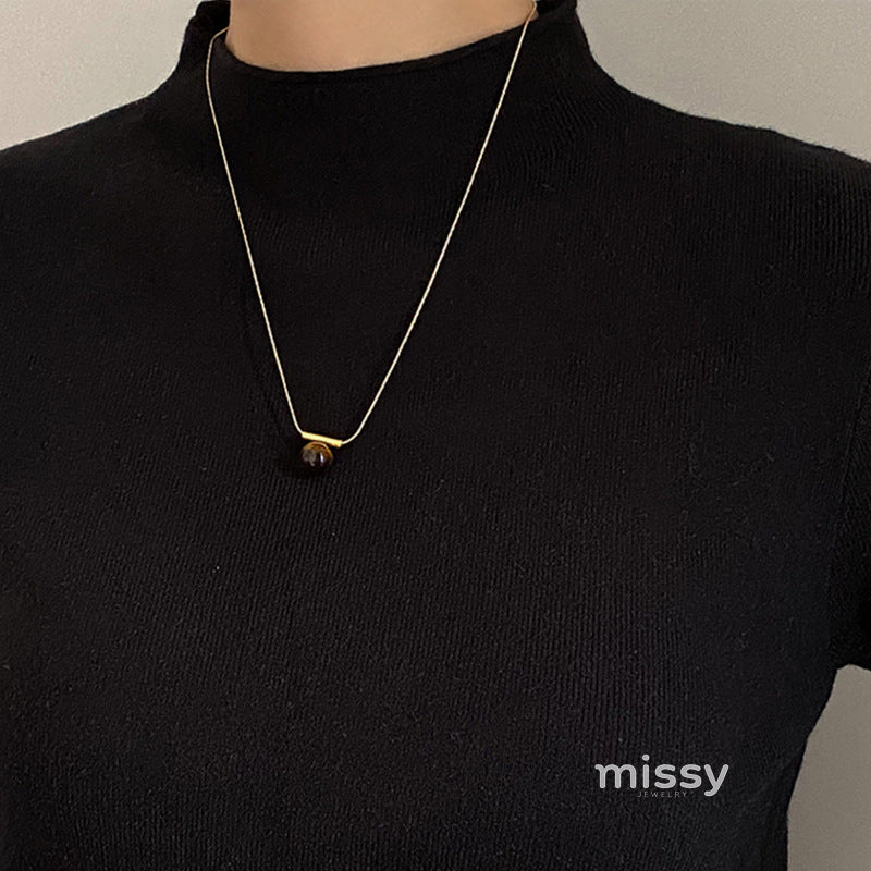 Layla Layered Tiger Eye Necklace [HQJH1OHF]