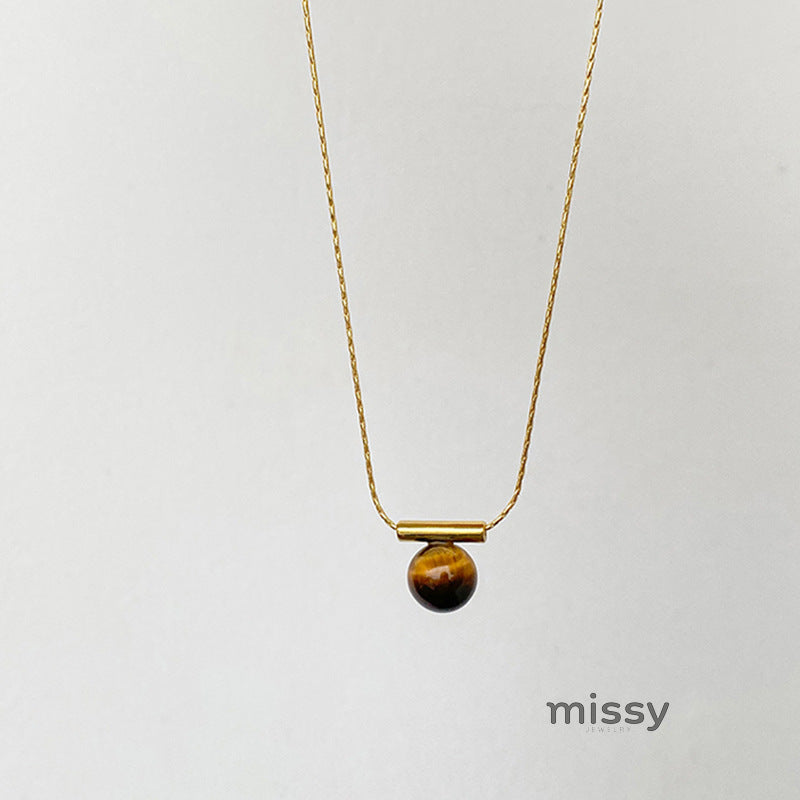 Layla Layered Tiger Eye Necklace [8HGECBJJ]
