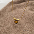 Layla Layered Tiger Eye Necklace [KGCBN92F]