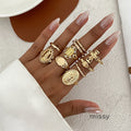 Lea Crown Cross Ring Set [1Q2U6XHN]
