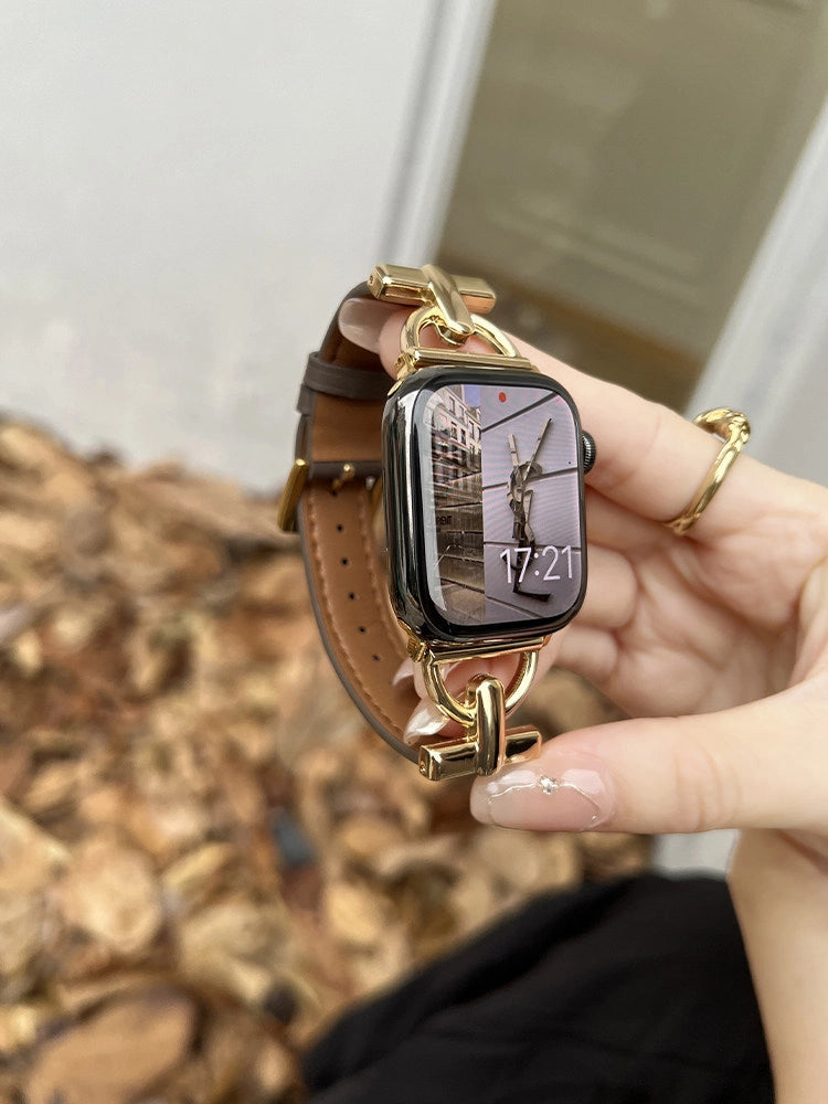 Leather Apple Watch Strap [95M4ZBFE]