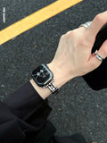 Leather Apple Watch Strap with Butterfly Buckle [U5YOTC3V]