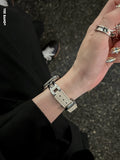 Leather Apple Watch Strap with Butterfly Buckle [FPE41ELV]