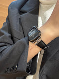 Leather Butterfly Buckle Watch Strap [RW10AHIV]