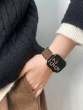 Leather Magnetic Watch Band [1449UK1H]