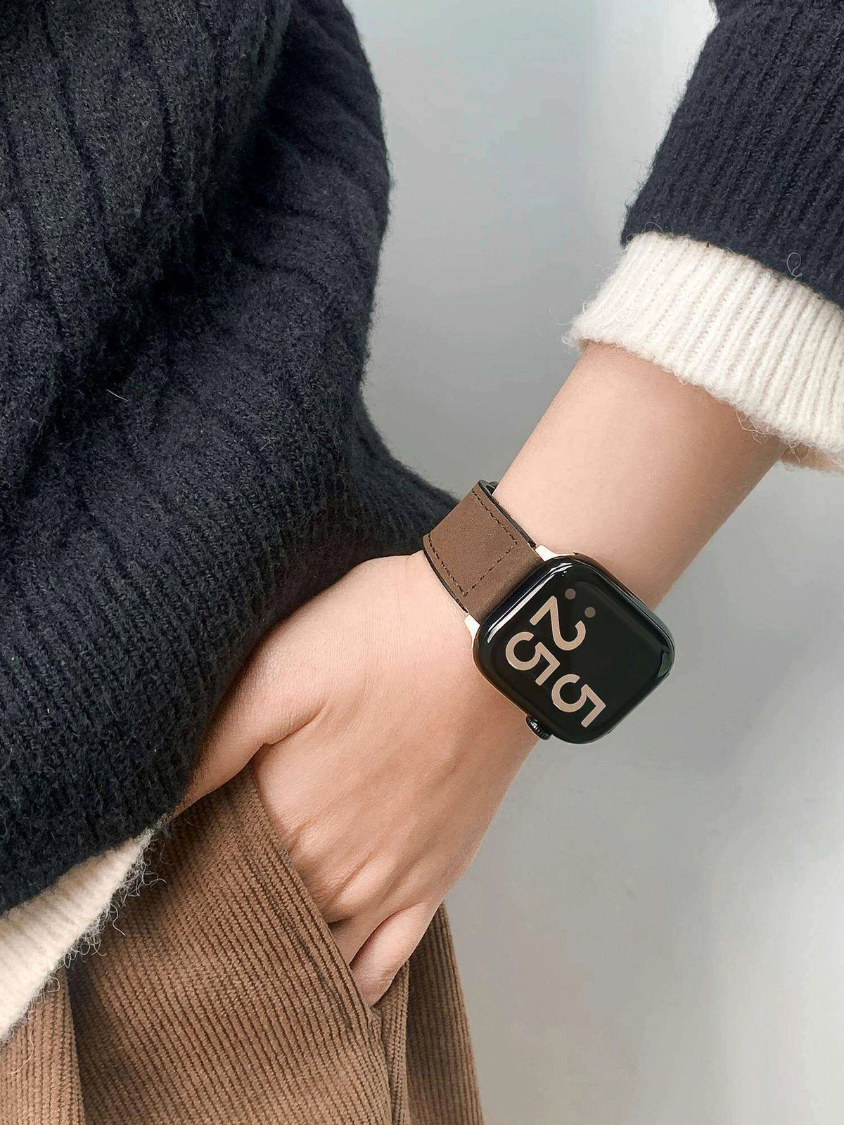 Leather Magnetic Watch Band [1449UK1H]