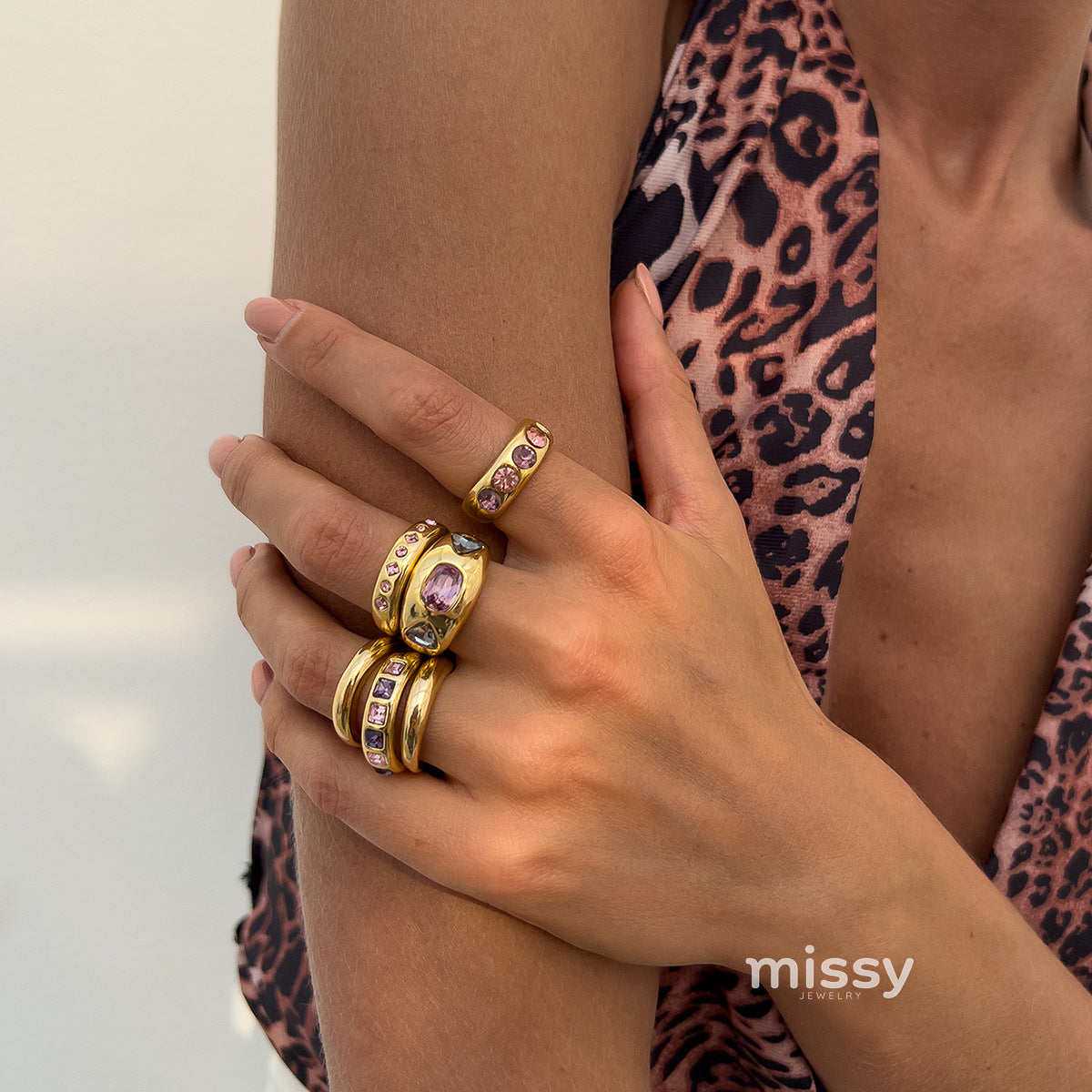 Leia Sculptural Ring Set [IAZW4MM5]